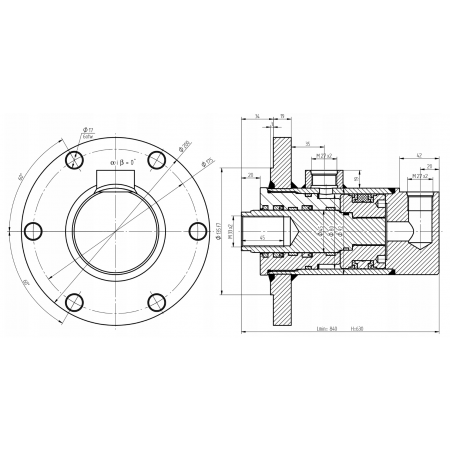 SIŁOWNIK CYLINDER PRASA HYDRAULICZNA ŁUPIARKA 630MM